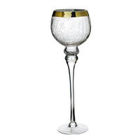 KERZENHALTER Donna Transparent 15x15x42 cm Glas - Transparent, Glas (15/42/15cm) - Mondex