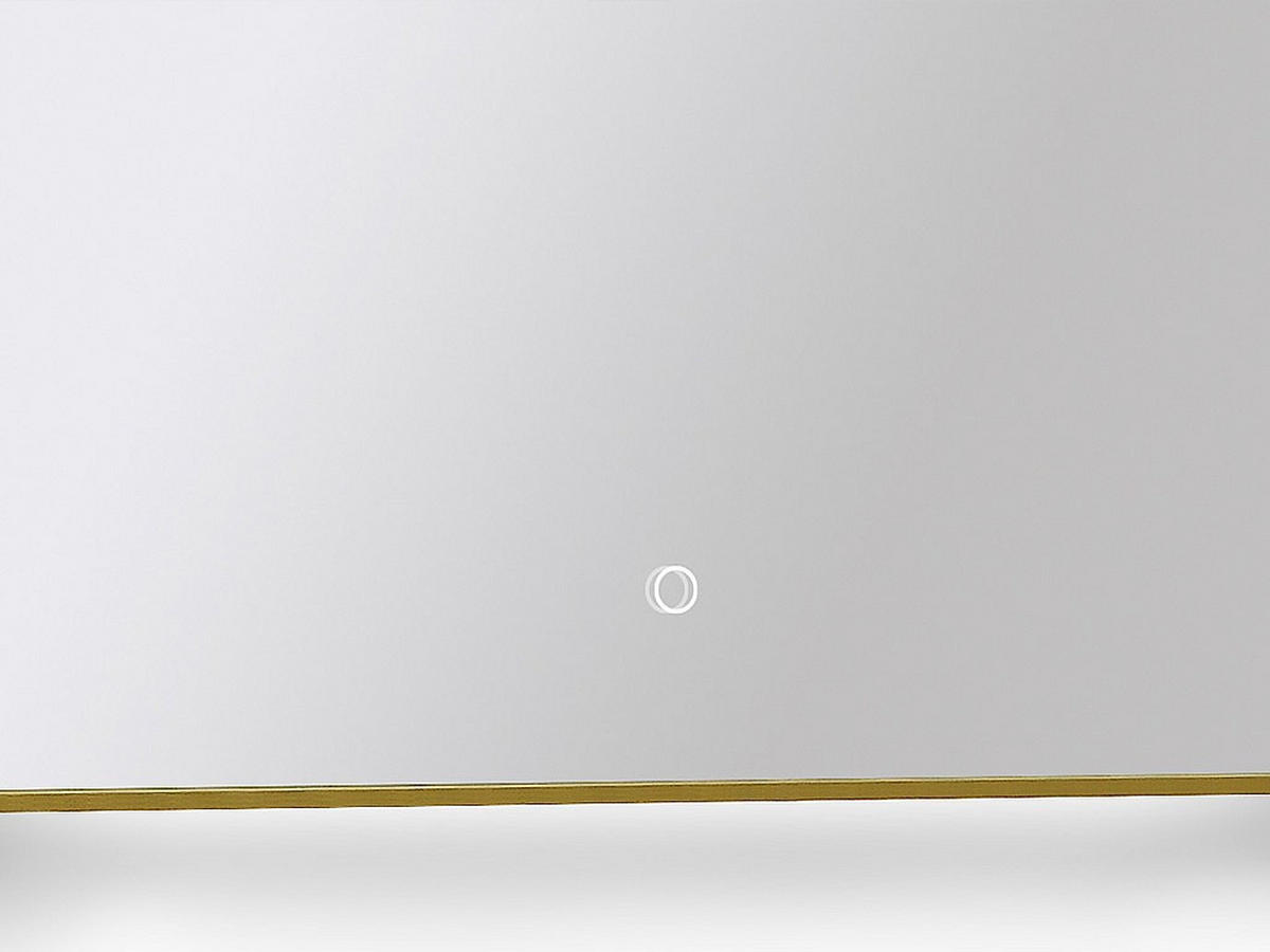 BADSPIEGEL - 50 cm x 3.6 cm - Glas - Goldfarben - ORINELIA - Goldfarben, Glas (50/150/3.6cm) - Vente-Unique