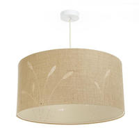 HÄNGELEUCHTE Beige 70/100 cm - Beige, Kunststoff (30/1.2/100cm) - ONZENO
