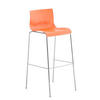BARHOCKER TOKIO Orange Kunststoff - Orange, Kunststoff/Metall (43/100/48cm) - DELUKE