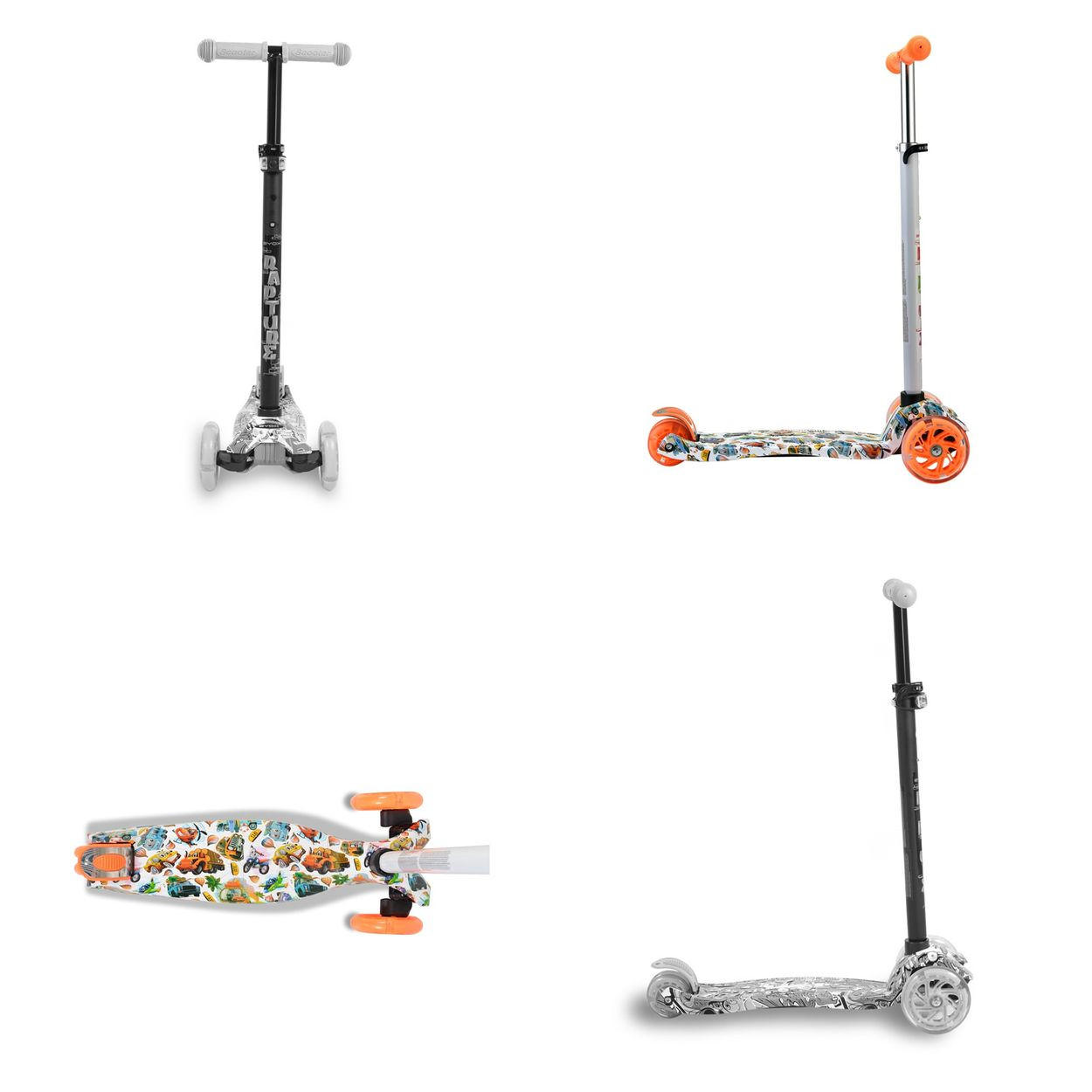 Thumbnail - Kinderroller, Orange, Metall, 13x87x54 cm, unisex, Outdoor Spielzeug, Kinderfahrzeuge