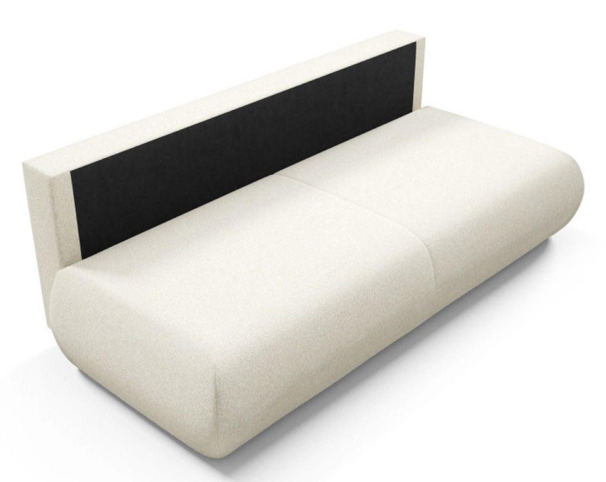 SOFA Ecru PENTI Schlaffunktion PUENTE - Ecru, Textil (214/74/100cm) - Sepro Meble