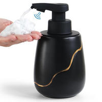SEIFENSPENDER Automatisch Keramik Schwarz 500 ml - Schwarz, Keramik (9/17/10cm)