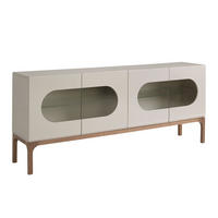 SIDEBOARD Sideboard aus grauem und Walnussholz mit Innenbeleuchtung 180/41/75 cm - Walnussfarben/Grau, Holzwerkstoff (180/75/41cm) - ANGEL CERDA