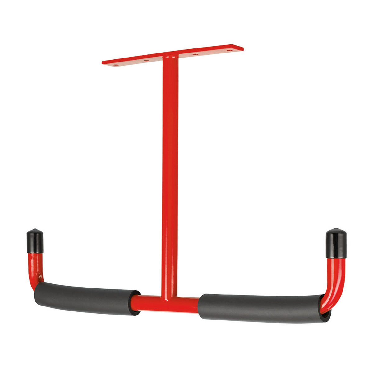 DECKENHAKEN 2 Stück T-förmige Solide Struktur aus Kohlenstoffstahl in Rot Vielseitig einsetzbar Belastbarkeit 43,5 x 29 cm - Rot, Metall (29/1/43.5cm) - Livingandhome