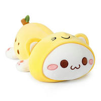PLÜSCHTIER Katze Banane 30 cm - Gelb, Textil (20/30cm)