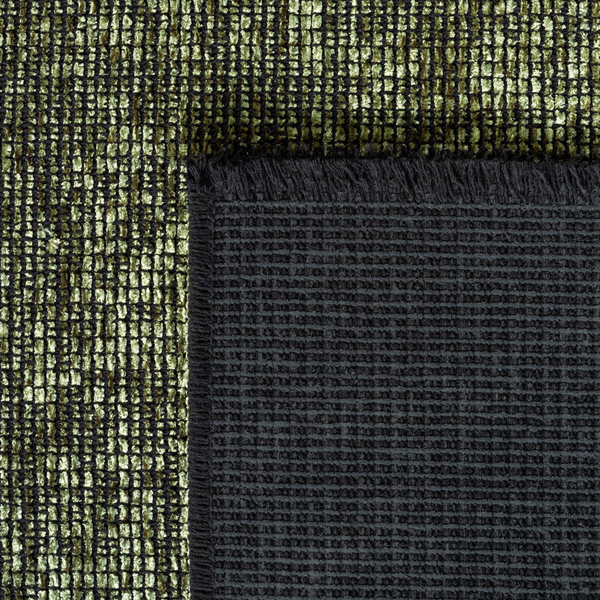 TEPPICH Kurzflor Unicolor Chenille Baumwolle Innen Grün Rechteckig 240x340 - Grün, Textil (240/340cm) - KADIMA DESIGN