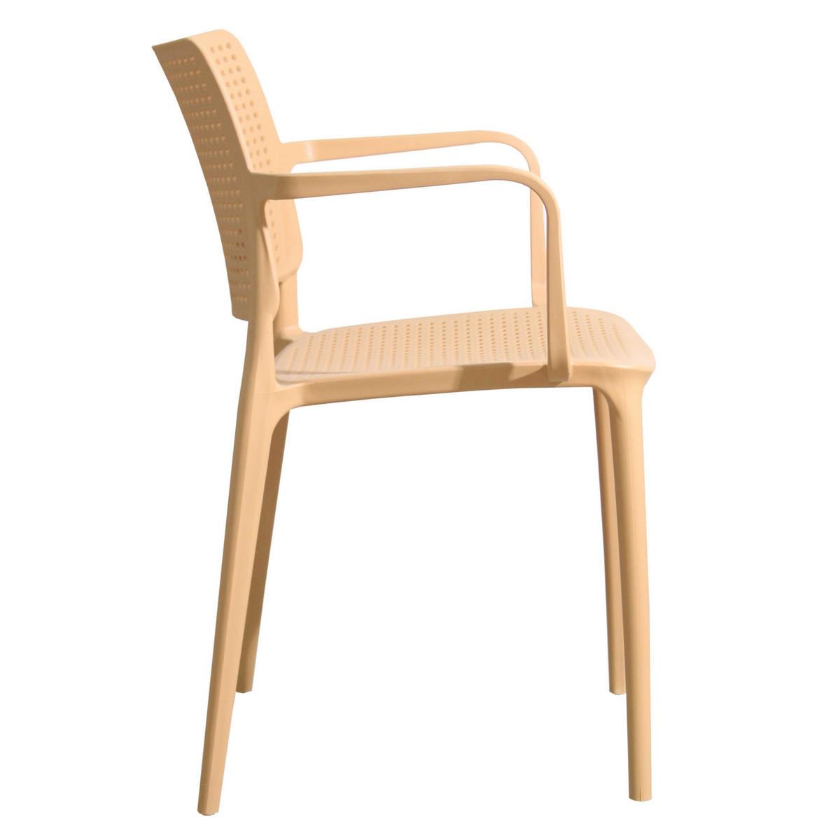GARTENSTÜHLE 4-tlg., Gelb - Gelb, Textil (42/80/55cm) - Oviala
