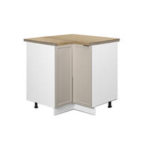 HÖRNUNDERSKÅP Fame-Line Gråbeige 80.5 cm , AP Oak - Vit/Greige, Träbaserade material (80.5/82/60cm) - Vicco