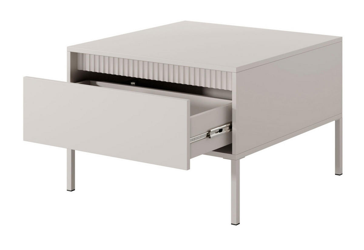 COUCHTISCH Senso beige 68 / 68 / 49cm - Beige, Holz/Holzwerkstoff (68/68/49cm) - Feldmann-Wohnen