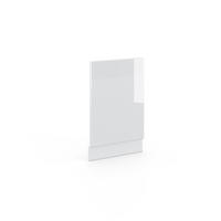 FRONTBLENDE Fame-Line Weiß Hochglanz 45 cm ohne AP - Weiß Hochglanz/Weiß, Holzwerkstoff (45/67.4/1.6cm) - Vicco