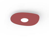 DECKENLEUCHTE River Free X1 - Rot, Metall (20/23/4cm) - Lumicom
