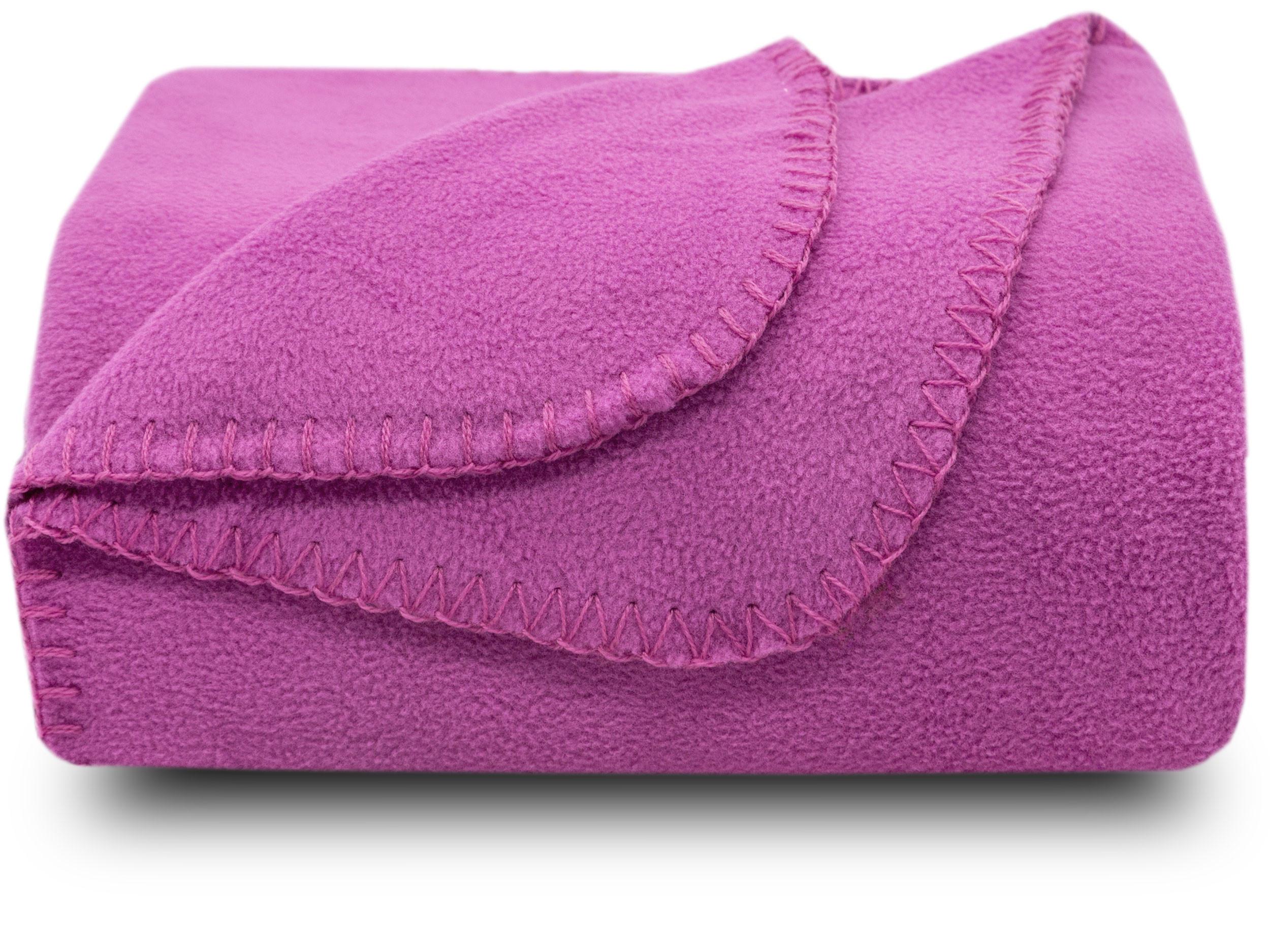 KUSCHELDECKE, 130x170 cm, 100% Polyester, Rot - Pink, Textil (130/170cm) - Zollner