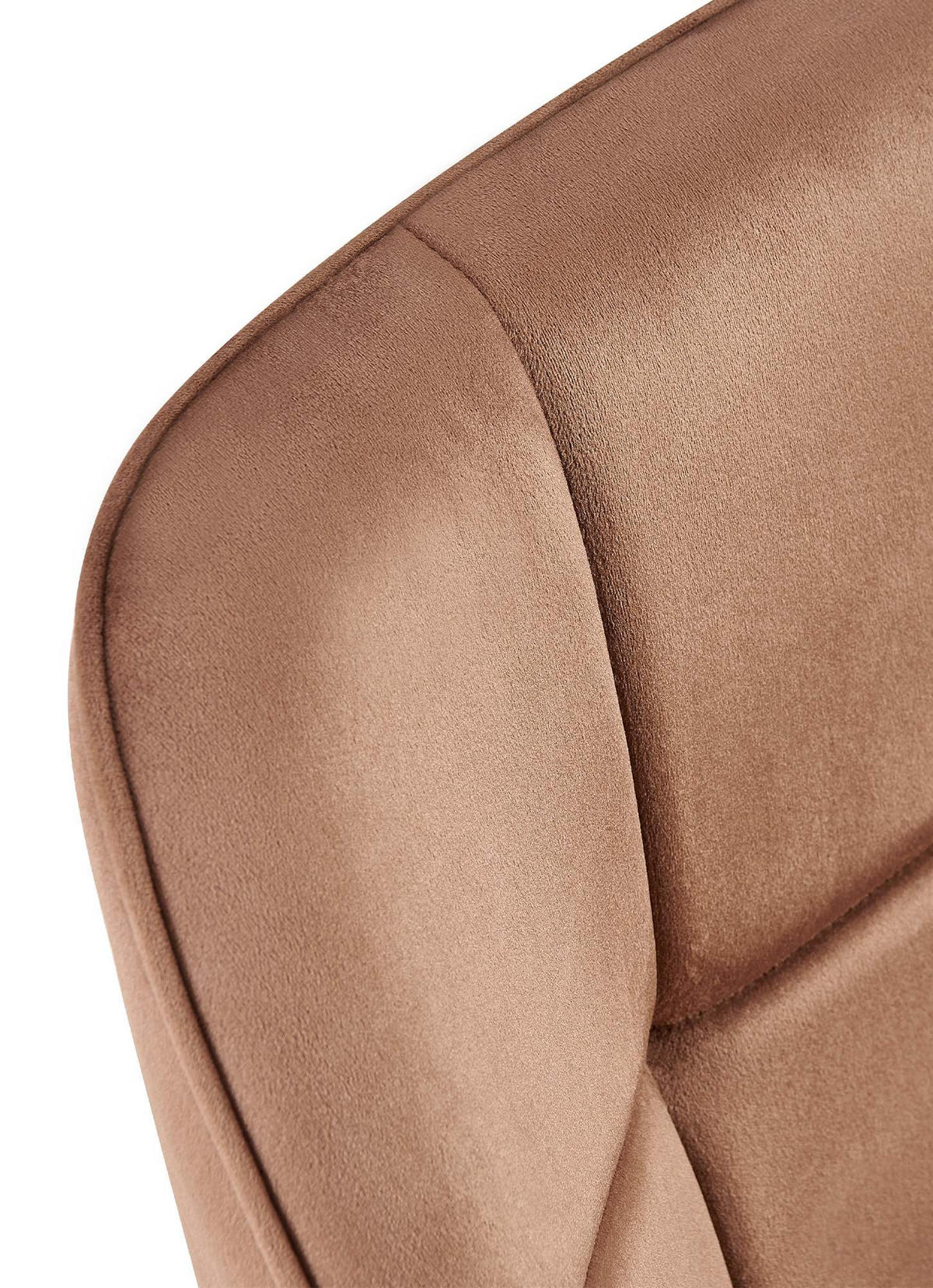 ESSZIMMERSTUHL Gunim Samt Braun Wohnzimmerstuhl - Braun, Textil (65/85/58cm) - DELUKE