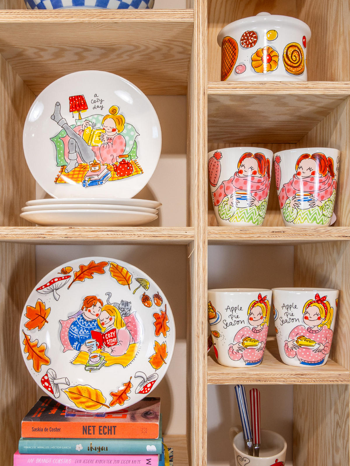 FRÜHSTÜCKSTELLER Gemütliche Tage - Ein gemütlicher Tag in Bunt - 22cm - Multicolor, Keramik (21.8/21.8/2.5cm) - Blond Amsterdam