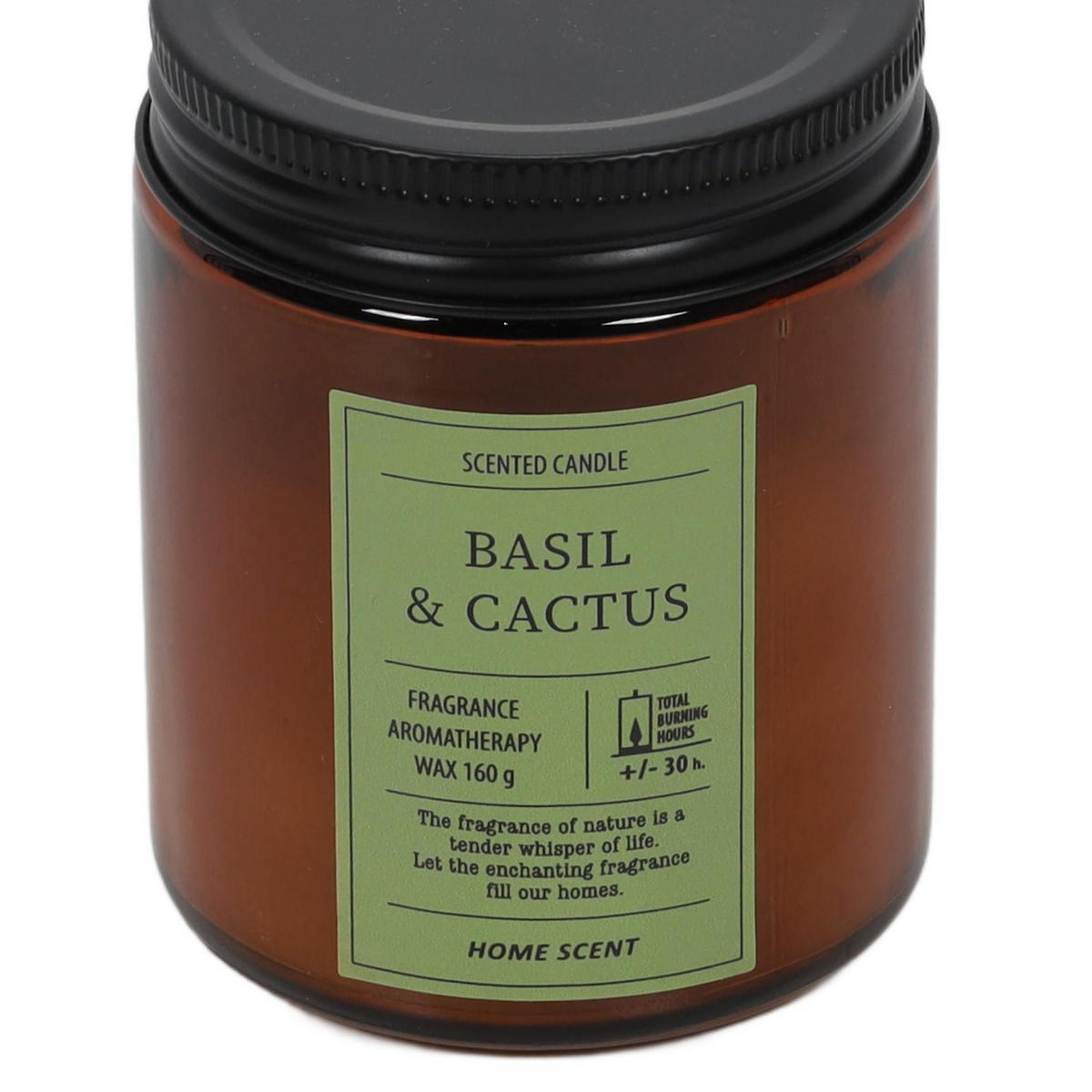 DUFTKERZE 30 Std. Brenndauer Home Scent 7,2/7,2/8,8 cm - Braun, Paraffin (7.2/8.8cm) - Home Styling Collection