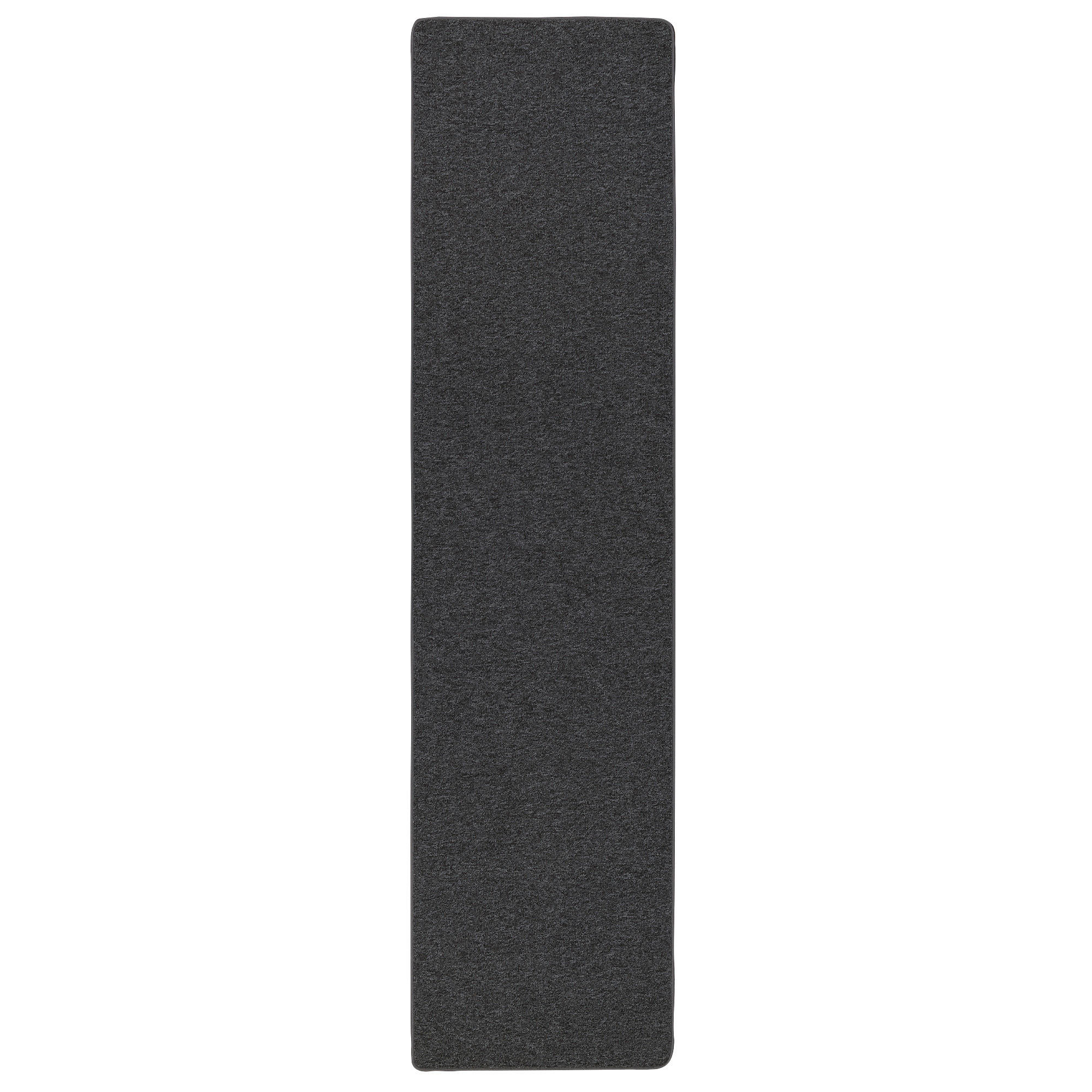 FEINSCHLINGEN VELOUR LÄUFER TEPPICH STRONG - Schwarz/Grau, Textil (80/320cm) - Snapstyle
