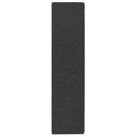 FEINSCHLINGEN VELOUR LÄUFER TEPPICH STRONG - Schwarz/Grau, Textil (100/300cm) - Snapstyle
