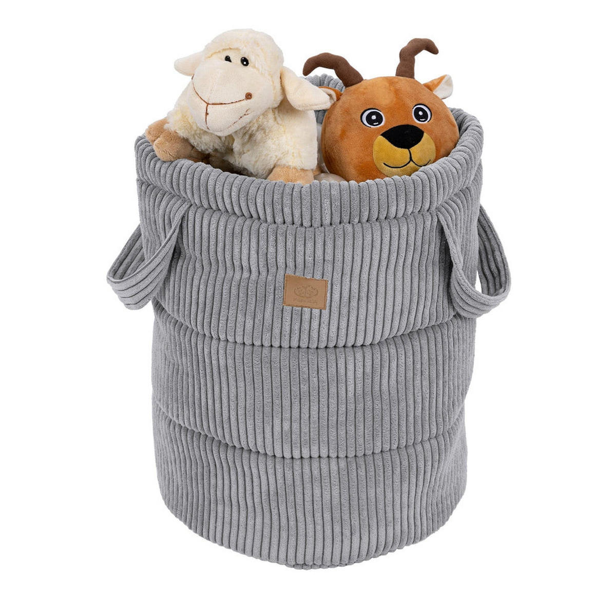 SPIELZEUGKORB, Aesthetic, grau - Grau, Textil (39/50cm) - MeowBaby