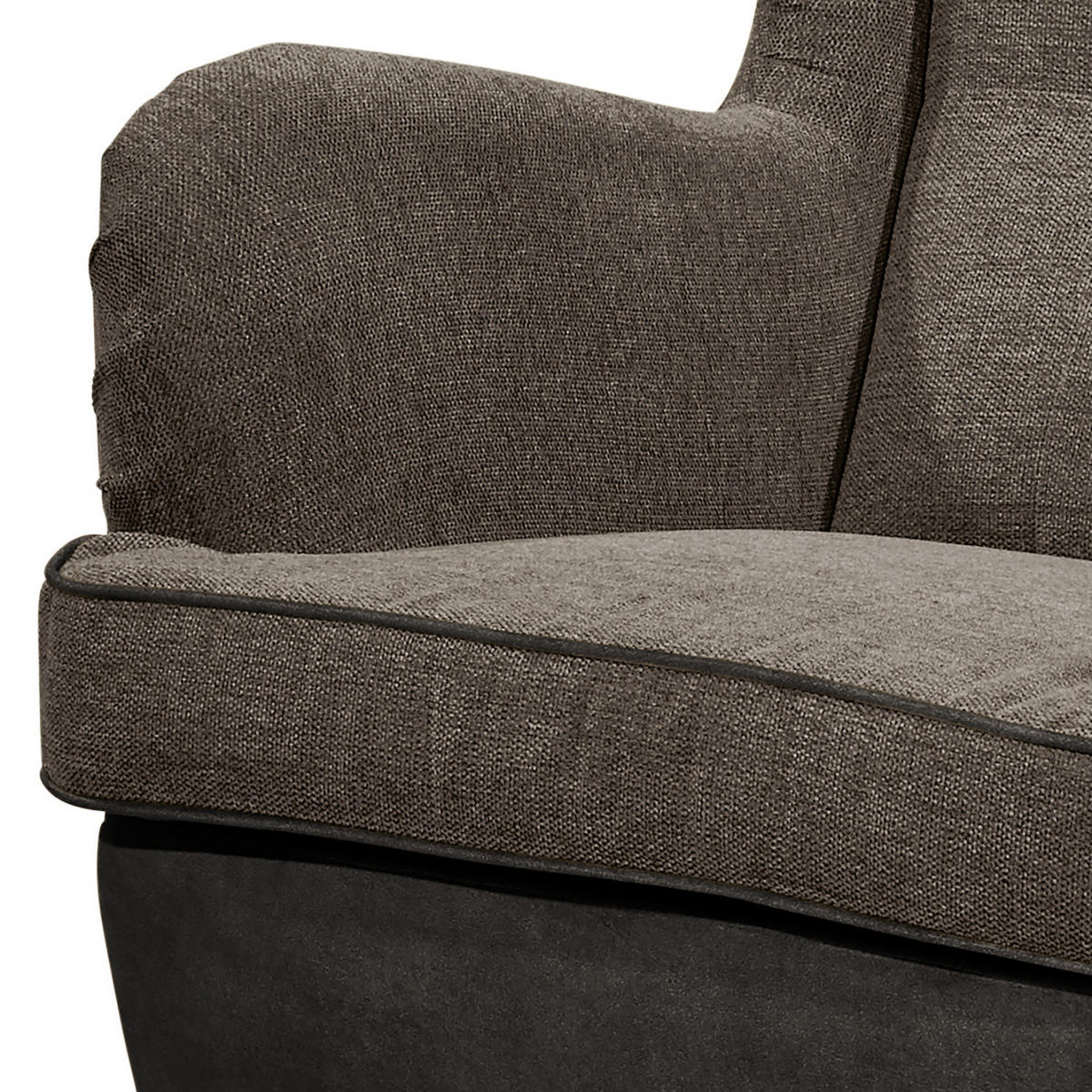 SESSEL - Schwarz/Braun, Holzwerkstoff/Buchenholz (78/102/98cm) - home24