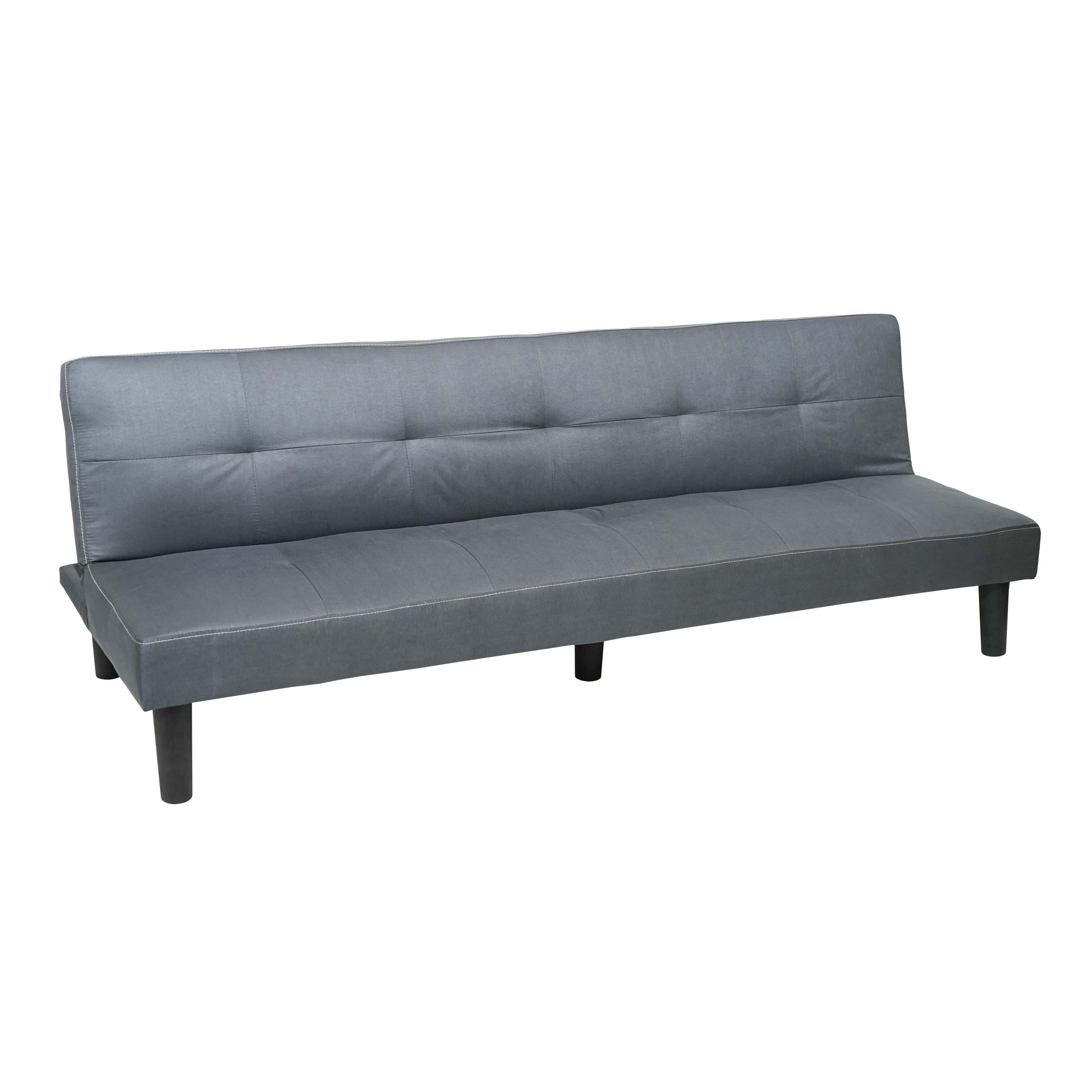3ER-SOFA Grau - Grau, Textil (195/68/73cm) - MCW