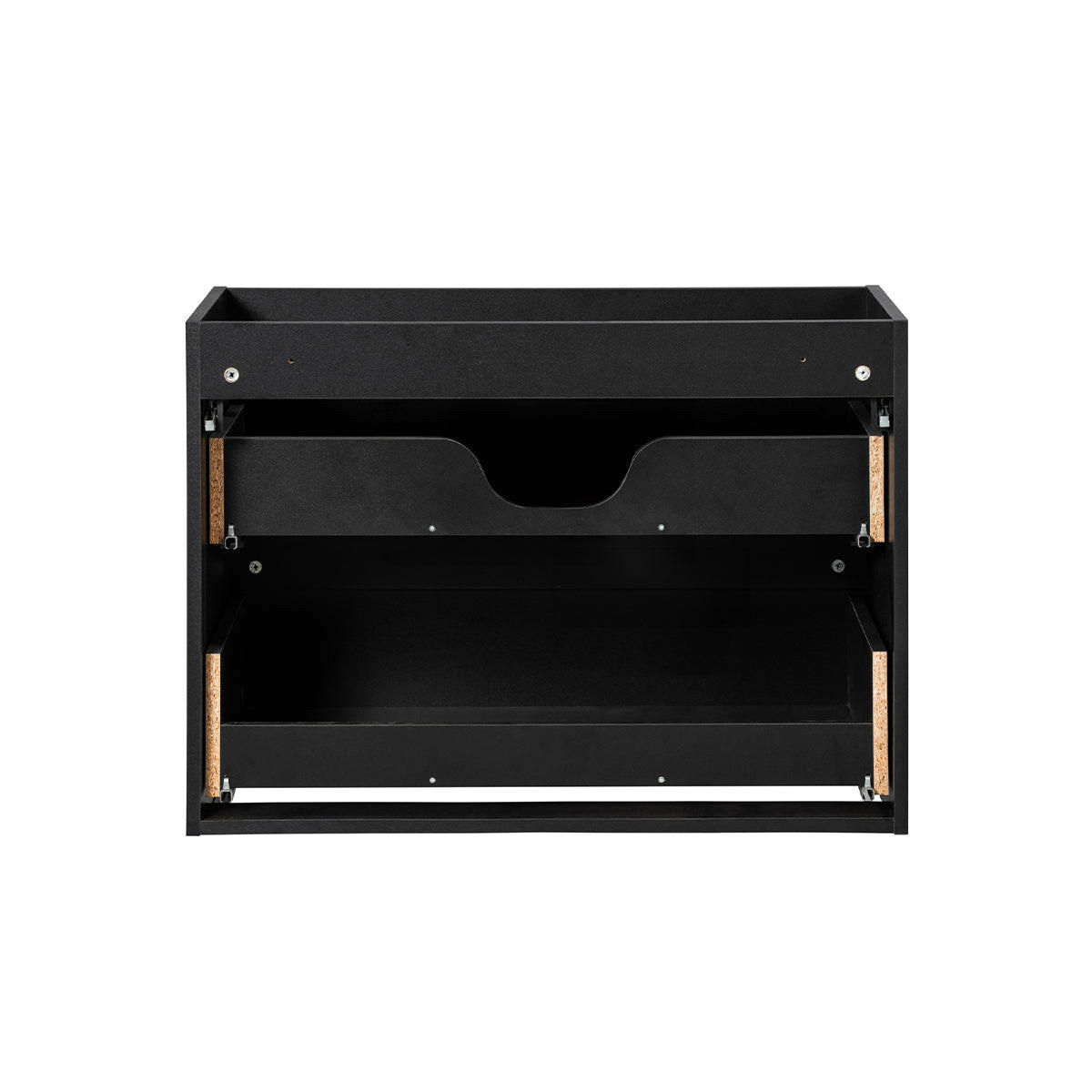 WASCHTISCHUNTERSCHRANK 80cm Riva Schwarz - Schwarz, Holzwerkstoff (80/57/40cm) - Petits-meubles