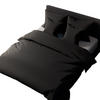 BETTWÄSCHE Set 5-tlg. Baumwollsatin - Schwarz, Textil (160/200cm) - Mr Mattress