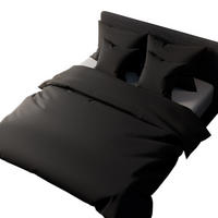 BETTWÄSCHE Set 5-tlg. Baumwollsatin - Schwarz, Textil (160/200cm) - Mr Mattress