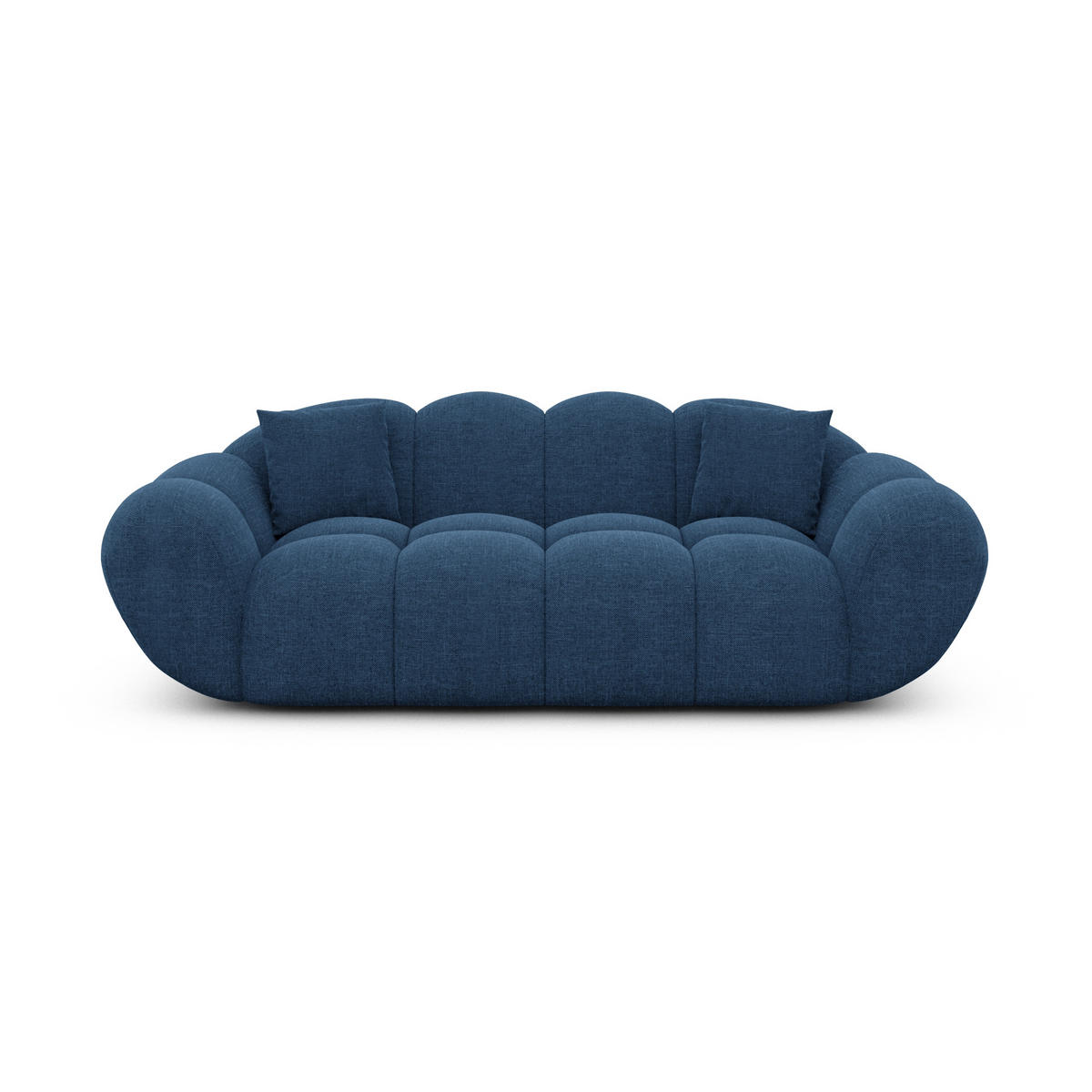 2-SITZER-SOFA Liva Dunkelblau Strukturstoff - Dunkelblau, Textil (200/70/93cm) - VAROYAL