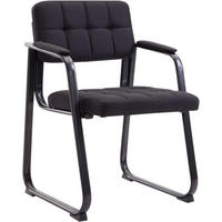 ARMLEHNENSTUHL Stoff Schwarz - Schwarz, Textil/Metall (59/84/58cm) - CLP