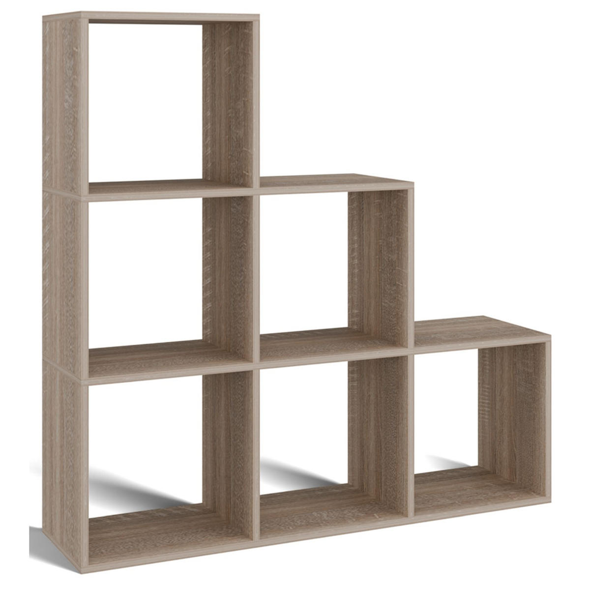 STUFENREGAL Stepi Sonoma-Eiche 115 cm - Sonoma Eiche, Holzwerkstoff (115/115/30cm) - Selsey
