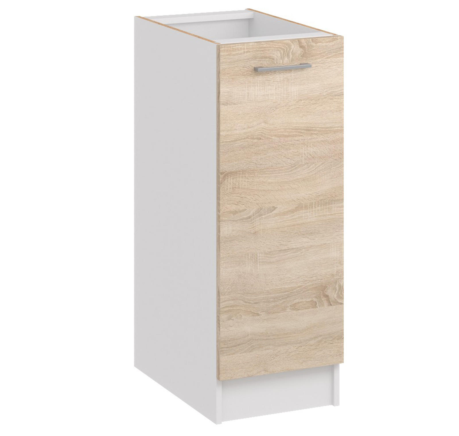 KÜCHENUNTERSCHRANK D30 licht sonoma - Sonoma Eiche, Holzwerkstoff (30/82/44cm) - roe furniture