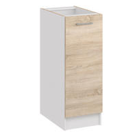 KÜCHENUNTERSCHRANK D30 licht sonoma - Sonoma Eiche, Holzwerkstoff (30/82/44cm) - roe furniture