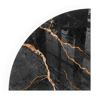 GLASPLATTE für Kamin 100x100 cm - Schwarz, Glas (100/100/0.4cm) - TULUP