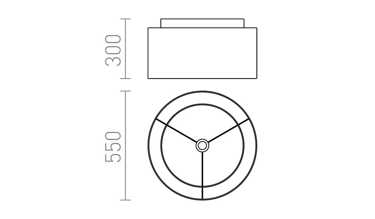 LEUCHTE DOUBLE Chintz lime white PVC Chintz Limete 23 W - Limette, Textil (55/55/30cm) - Rendl