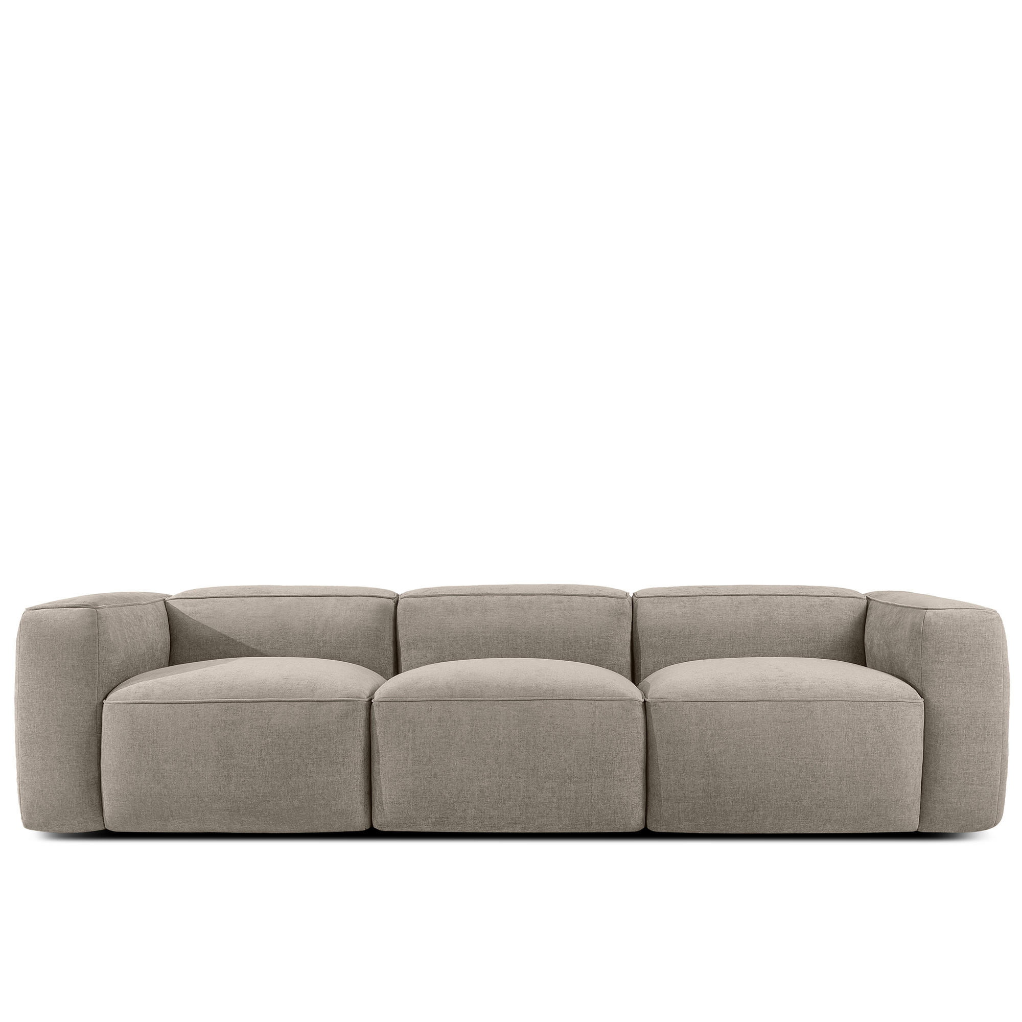 3-SITZER SOFA FUBBO, Beige - Beige, Holz/Holzwerkstoff (290/73/96cm) - KONSIMO®