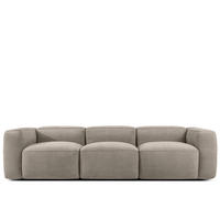 3-SITZER SOFA FUBBO, Beige - Beige, Holz/Holzwerkstoff (290/73/96cm) - KONSIMO®