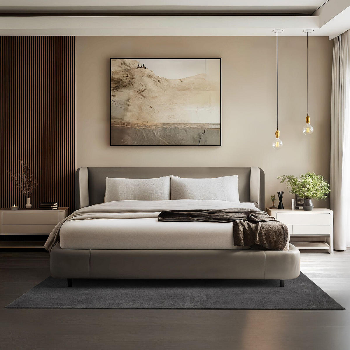 KURZFLORTEPPICH Soft Zone,rutschfeste Unterseite,anthrazit - Anthrazit, Kunststoff (200/140cm) - tectake