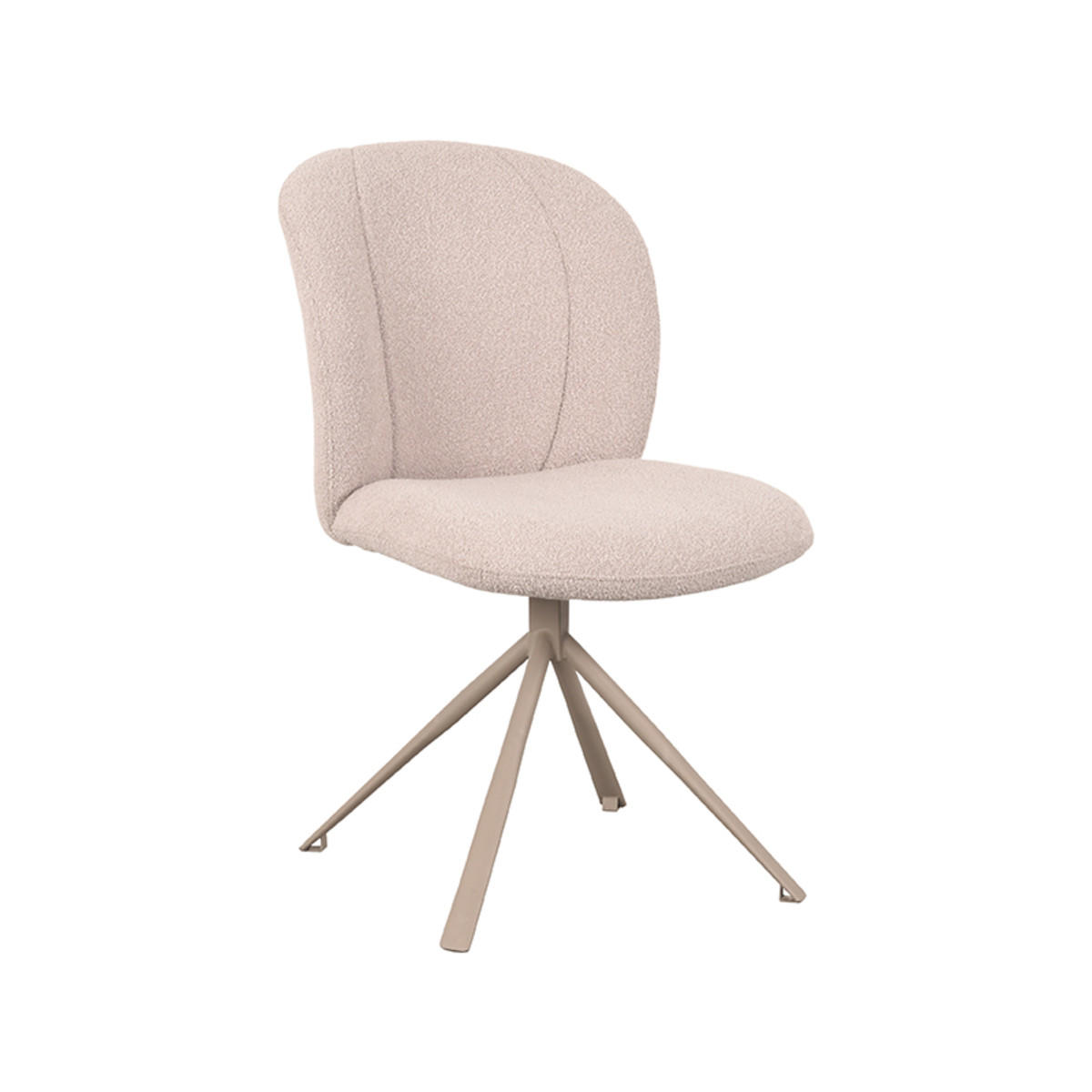 ESSZIMMERSTUHL Kimo Beige 54/50/87 cm 2er-Set - Creme, Textil (50/87/54cm) - LABEL51