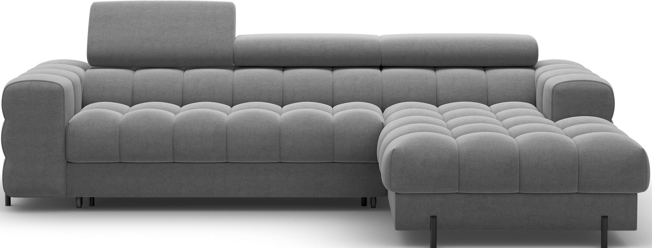 ECKSOFA FELRO mit Schlaffunktion, Bettkasten & verstellbaren Kopfstützen – Modernes Premium-Ecksofa in L-Form - Anthrazit, Kunststoff (181/285cm) - Wohnideebilder