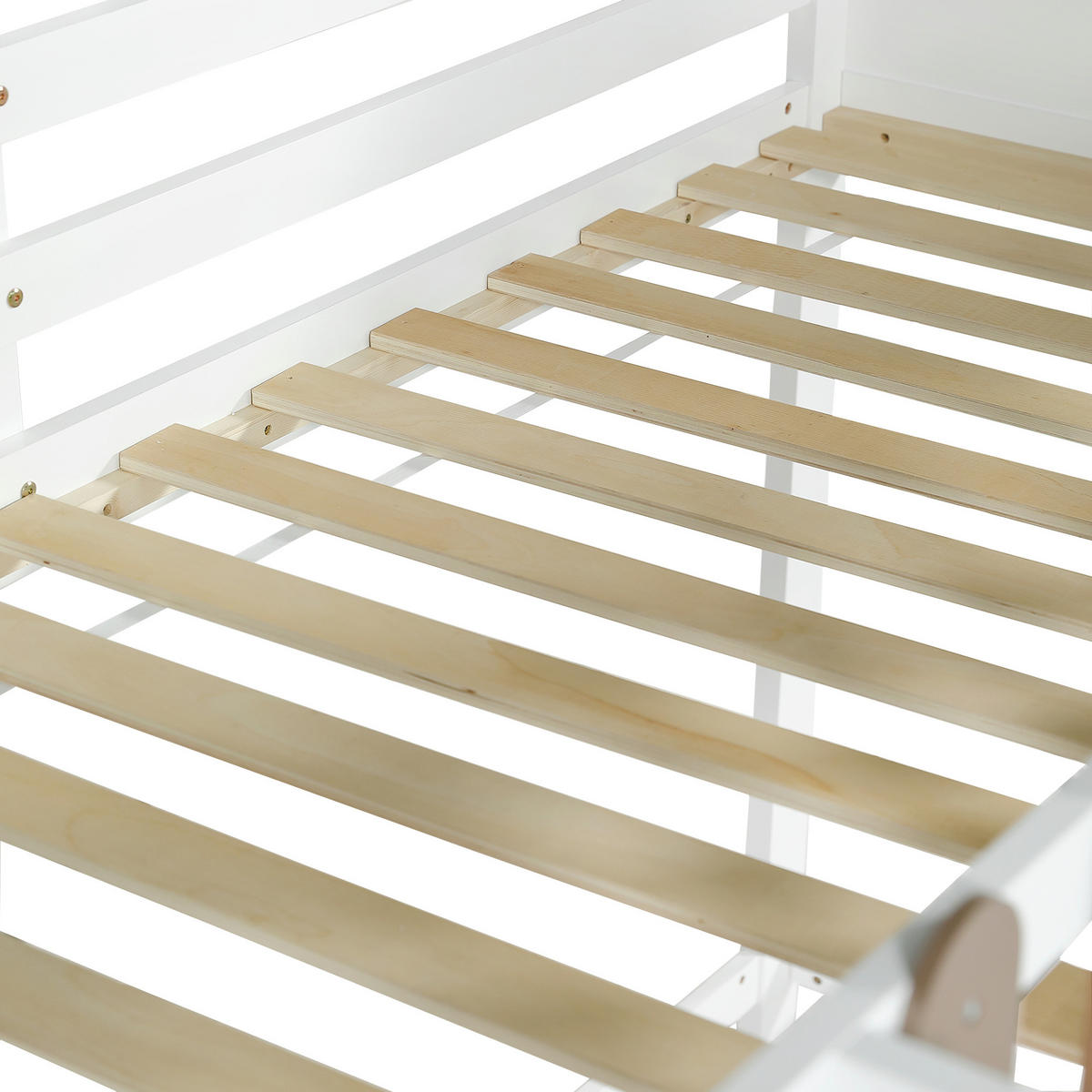 HOCHBETT 90/200 cm Weiß, Walnuss - Weiß, Holz/Holzwerkstoff - Raumix