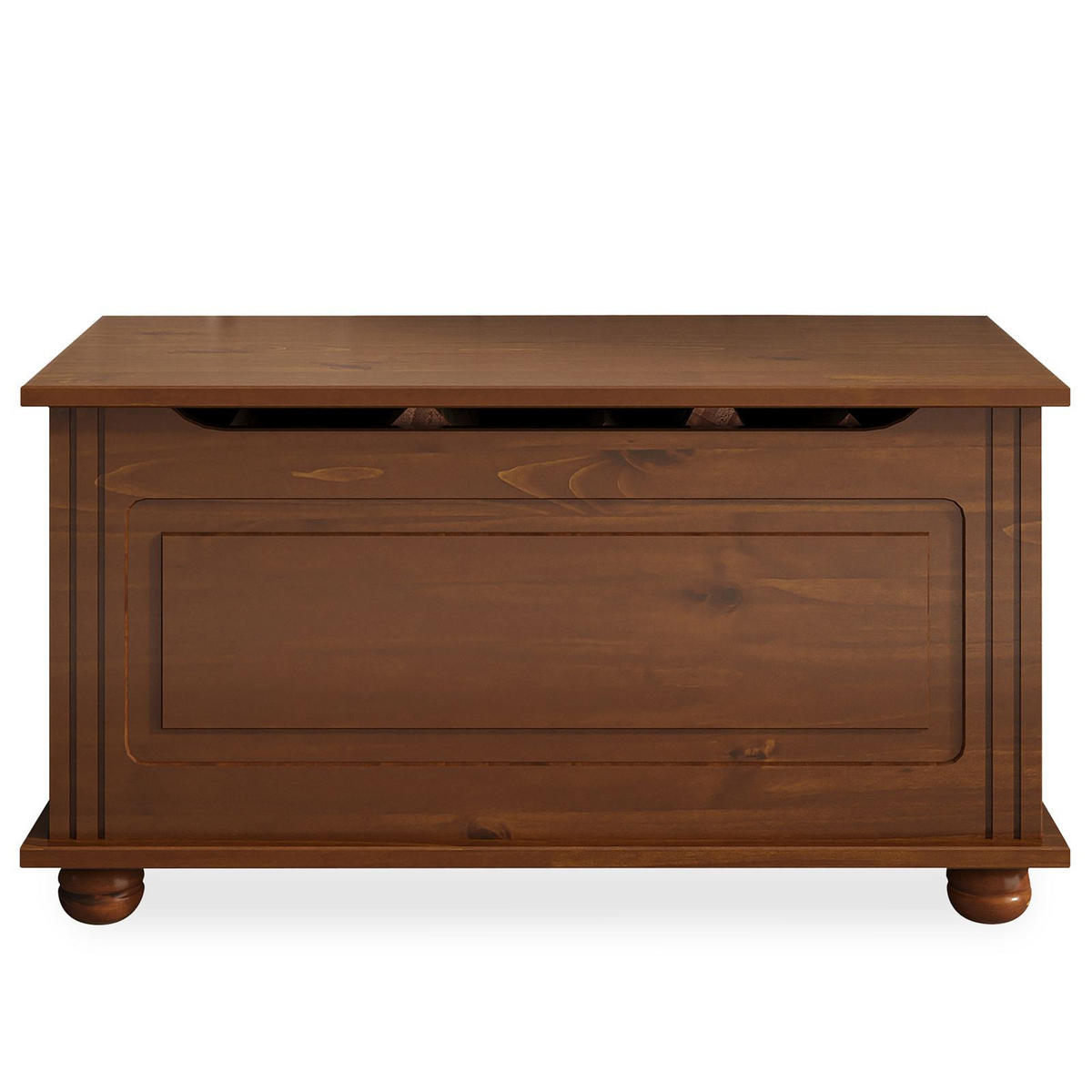 SITZTRUHE BRISTOL Kastanie - Kastanienfarben, Holz (85/45/43cm) - IDIMEX