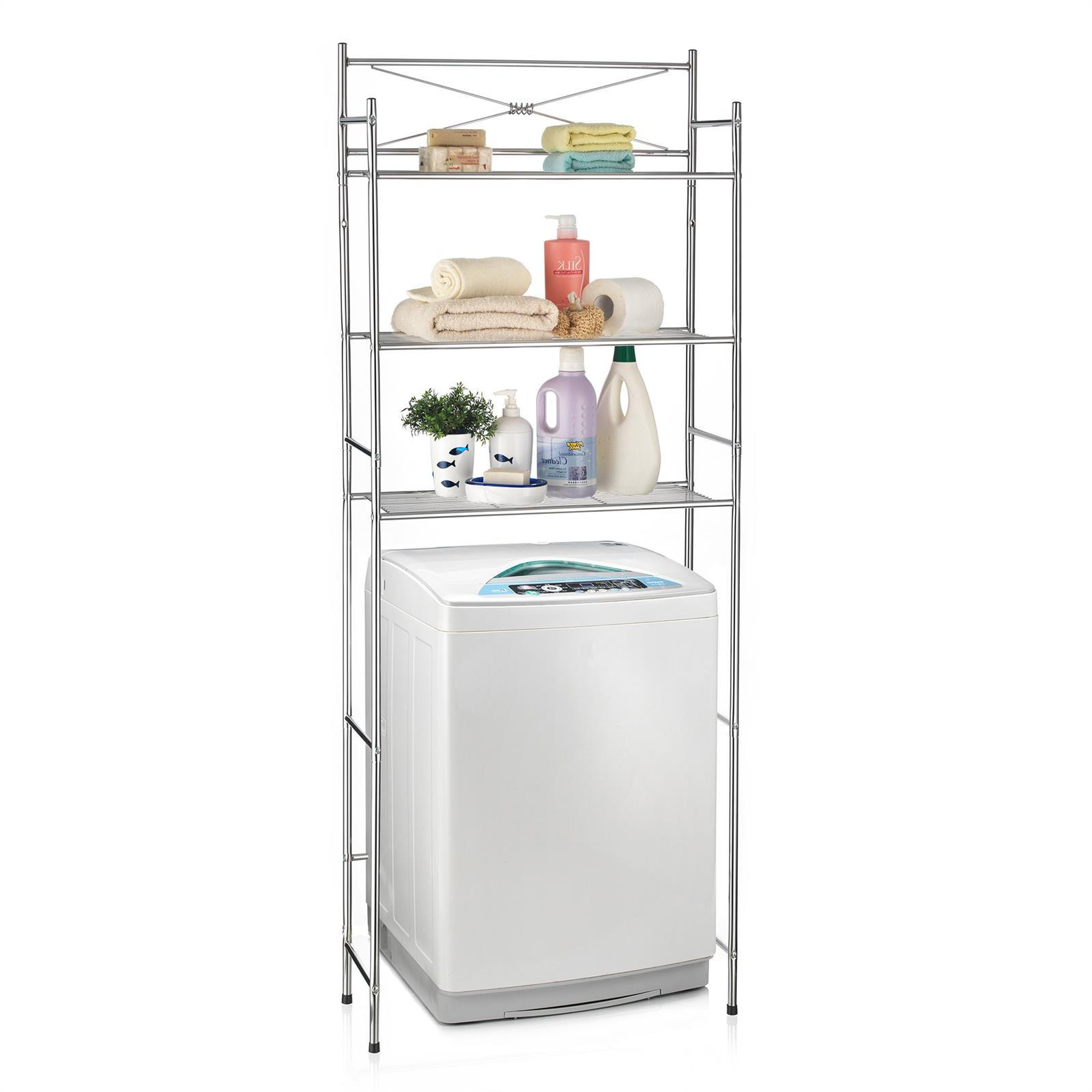 TOILETTENREGAL MARSA - Chromfarben, Metall (65/164/22cm) - CARO-Möbel