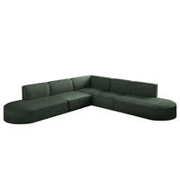 ECKSOFA Designer Corner MODENA stoff Poso, viele Farben Grün - Grün, Holzwerkstoff (285/285cm) - Kaiser Möbel