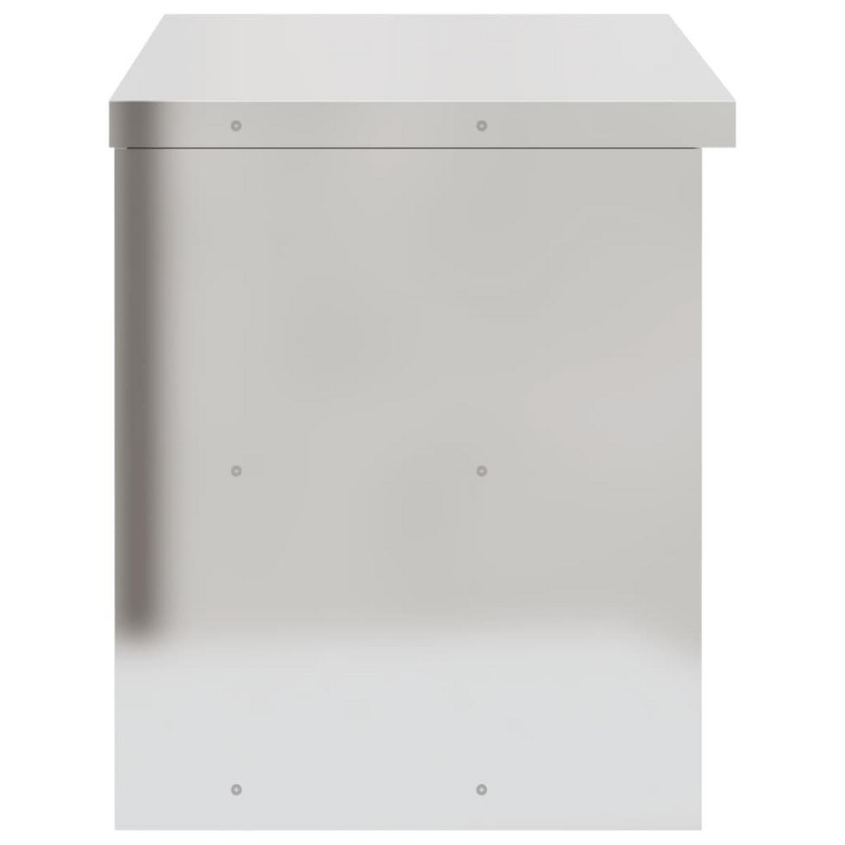 KÜCHEN-WANDSCHRANK Mit Schiebetüren Edelstahl - Silberfarben, Metall (40/46/110cm) - vidaXL