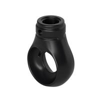 MARKISENÖSE Rund 12 mm Ral 9005 für Kugelhaken - Schwarz, Kunststoff (1.2/5.2/5.2cm) - BAUHELD