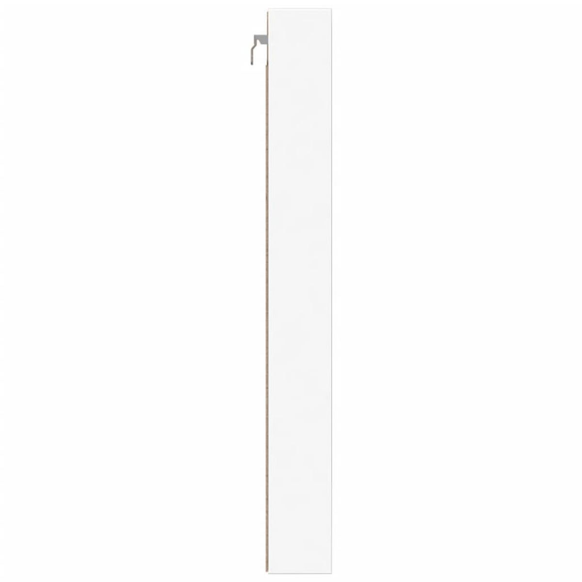 VITRINENSCHRANK Weiss 100/8,5/75 Cm Holzwerkstoff - Weiß, Holzwerkstoff (8.5/75/100cm) - vidaXL