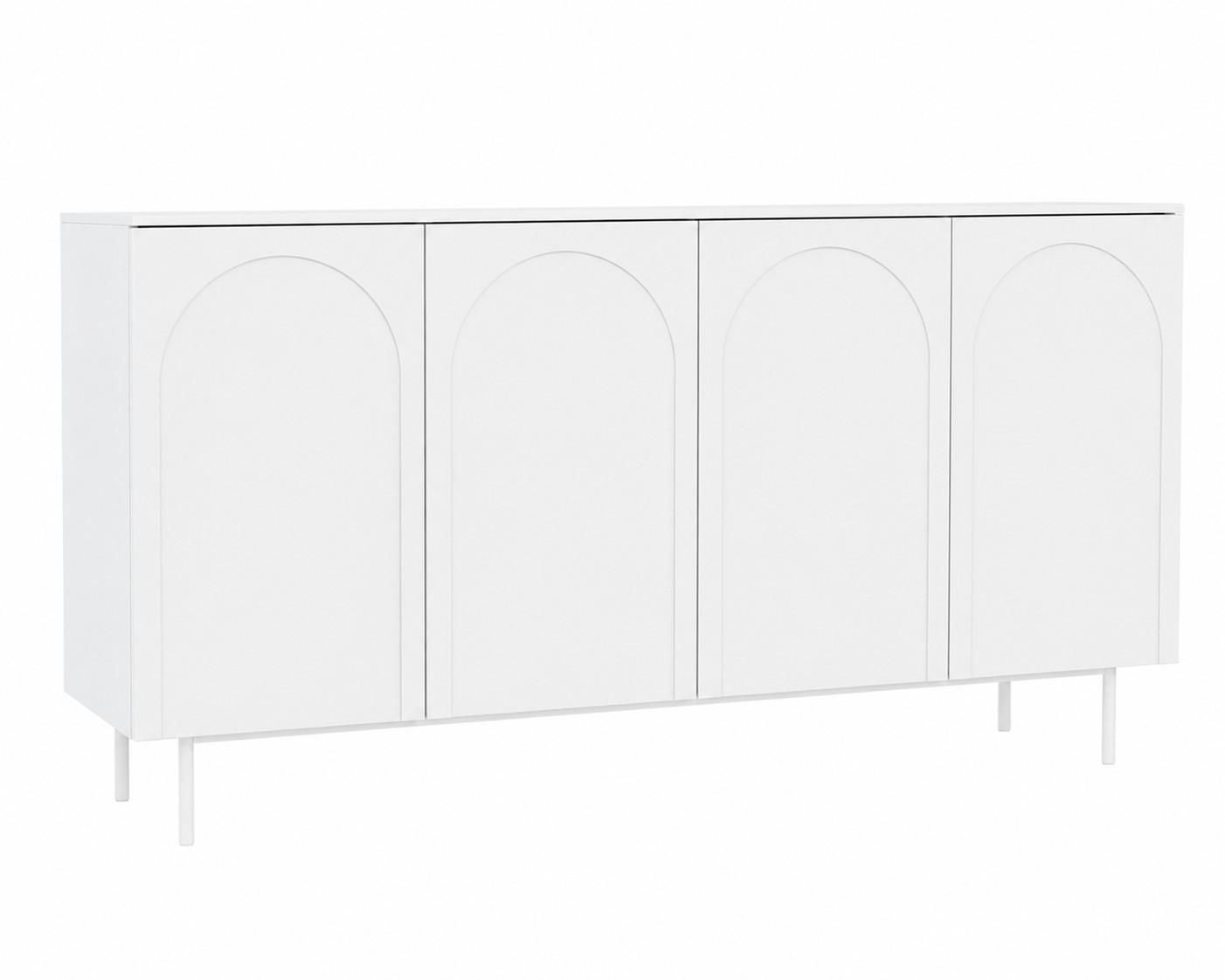3XE Living Kommode, Weiß 161x87.6x42 cm