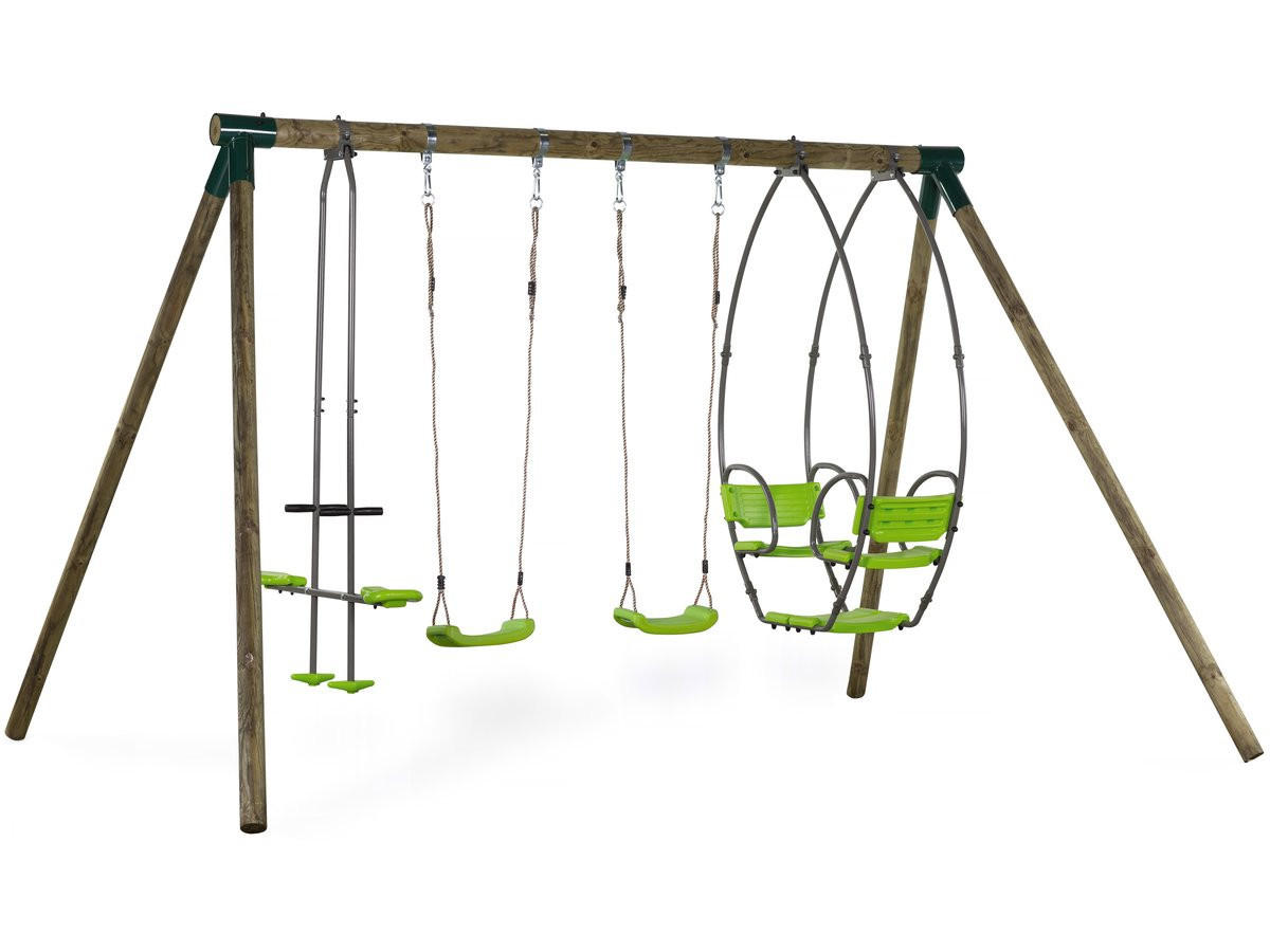 KLETTERGERÜST AUS HOLZ nelio Braun - Dunkelbraun, Holz (240/230/350cm) - Habitat Garten