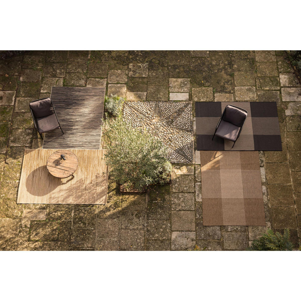OUTDOOR-TEPPICH Carry natur 160 x 230 x 1 cm - Naturfarben, Textil (160/230cm) - Vivaraise